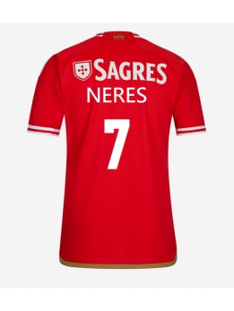 Moški Nogometna dresi replika Benfica David Neres #7 Domači 2023-24 Kratek rokav